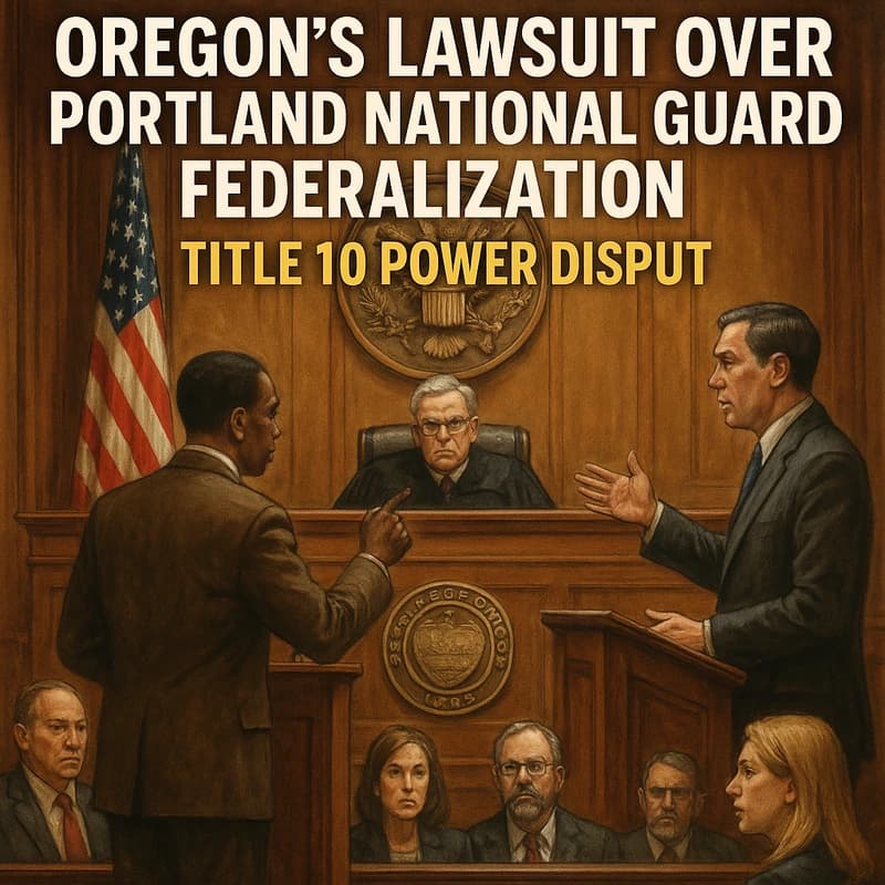 Oregon sues Trump over Portland National Guard in court