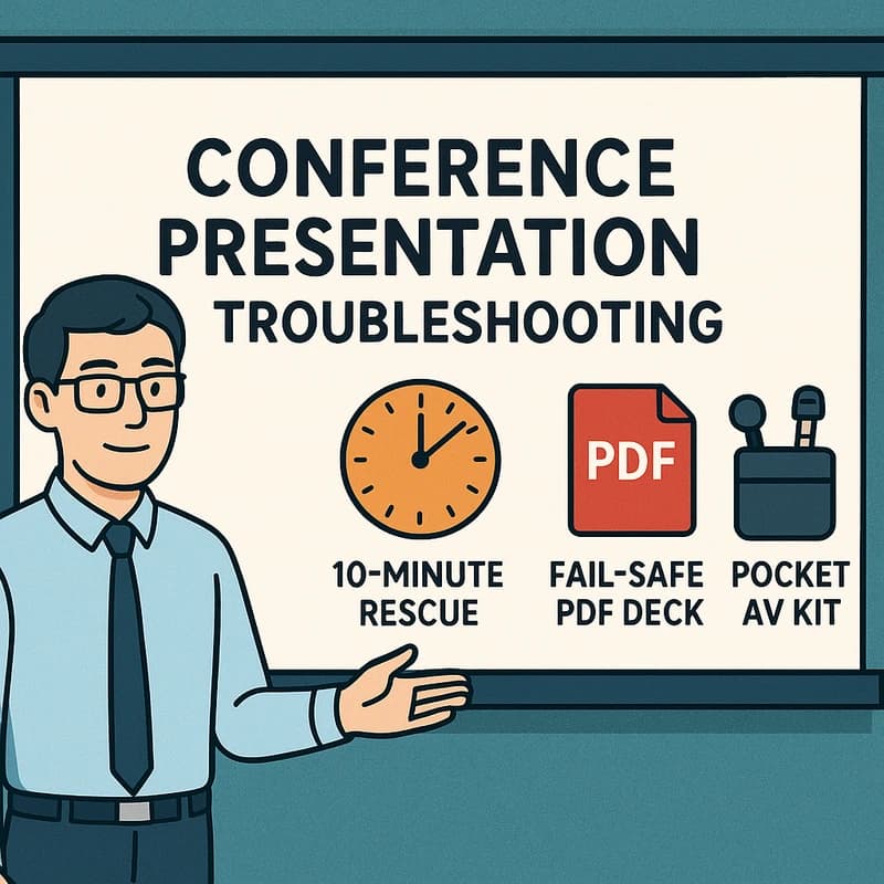 Conference Presentation Troubleshooting: 10-Min Rescue