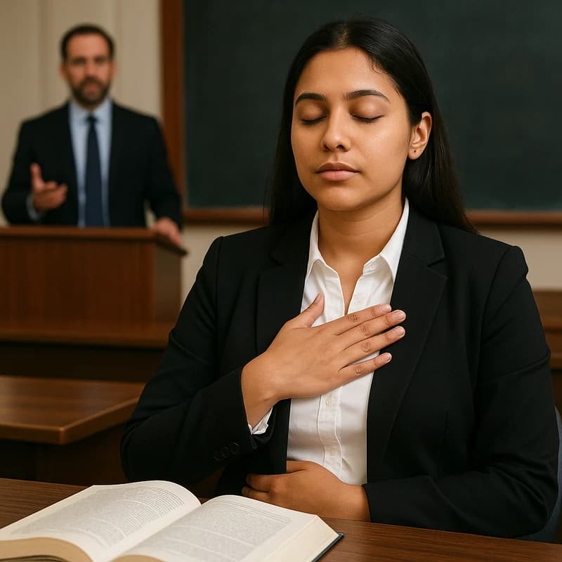 Law School Cold Call Anxiety: Master the 60-Second Reset